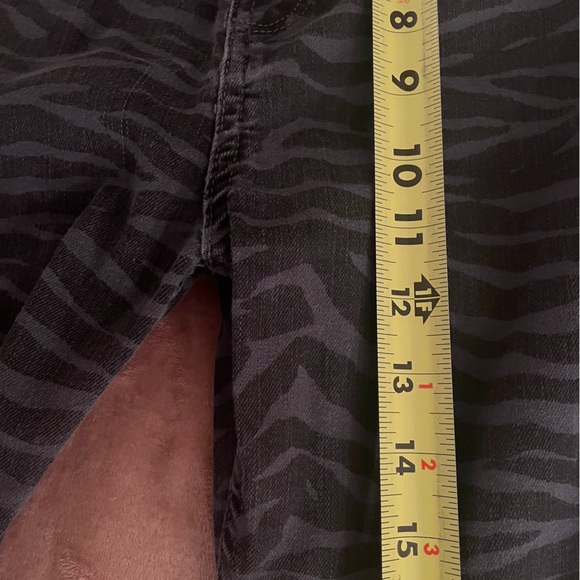 Zara Zebra / Animal Print Premium Denim Skinny High Rise Ankle Jeans - Picture 11 of 12